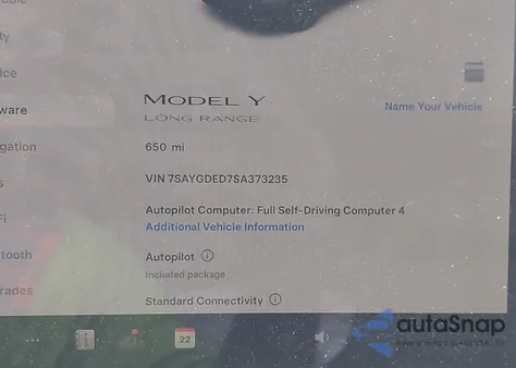 2025 Tesla Model Y Long Range Dual Motor All-Wheel Drive from USA, damaged, VIN 7SAYGDED7SA373235